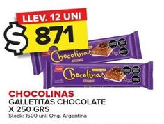 Oferta de Chocolinas - Galletitas Chocolate por $871 en Carrefour Maxi