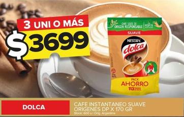 Oferta de Dolca - Cafe Instantaneo Suave Origenes por $3699 en Carrefour Maxi
