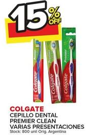 Oferta de Colgate - Cepillo Dental Premier Clean Varias Presentaciones en Carrefour Maxi