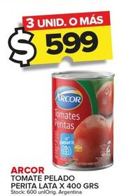 Oferta de Arcor - Tomate Pelado Perita por $599 en Carrefour Maxi