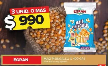 Oferta de Egran - Maiz Pisingallo por $990 en Carrefour Maxi
