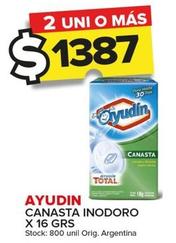 Oferta de Ayudin - Canasta Inodoro por $1387 en Carrefour Maxi