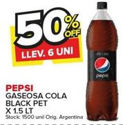 Oferta de Pepsi - Gaseosa Cola Black Pet en Carrefour Maxi