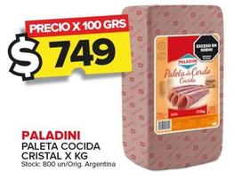 Oferta de Paladini - Paleta Cocida Cristal por $749 en Carrefour Maxi