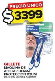 Oferta de Gillette - Maquina De Afeitar Derma Proteccion por $3399 en Carrefour Maxi