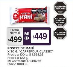 Oferta de Carrefour - POSTRE DE MANÍ por $499 en Carrefour Maxi