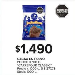 Oferta de Cacao En Polvo por $1490 en Carrefour Maxi