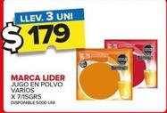 Oferta de Marca Lider - Jugo En Polvo por $179 en Carrefour Maxi