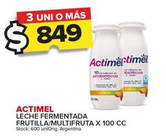 Oferta de Actimel - Leche Fermentada Frutilla por $849 en Carrefour Maxi