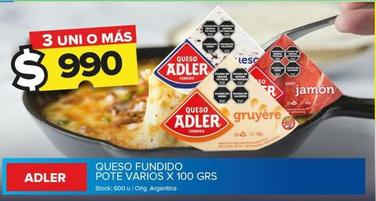 Oferta de Adler - Queso Fundido por $990 en Carrefour Maxi