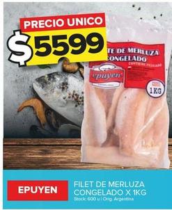 Oferta de Filet De Merluza Congelado por $5599 en Carrefour Maxi