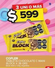 Oferta de Cofler - Tableta Chocolate C Mani Block por $599 en Carrefour Maxi
