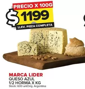 Oferta de Marca Lider - Queso Azul  por $1199 en Carrefour Maxi